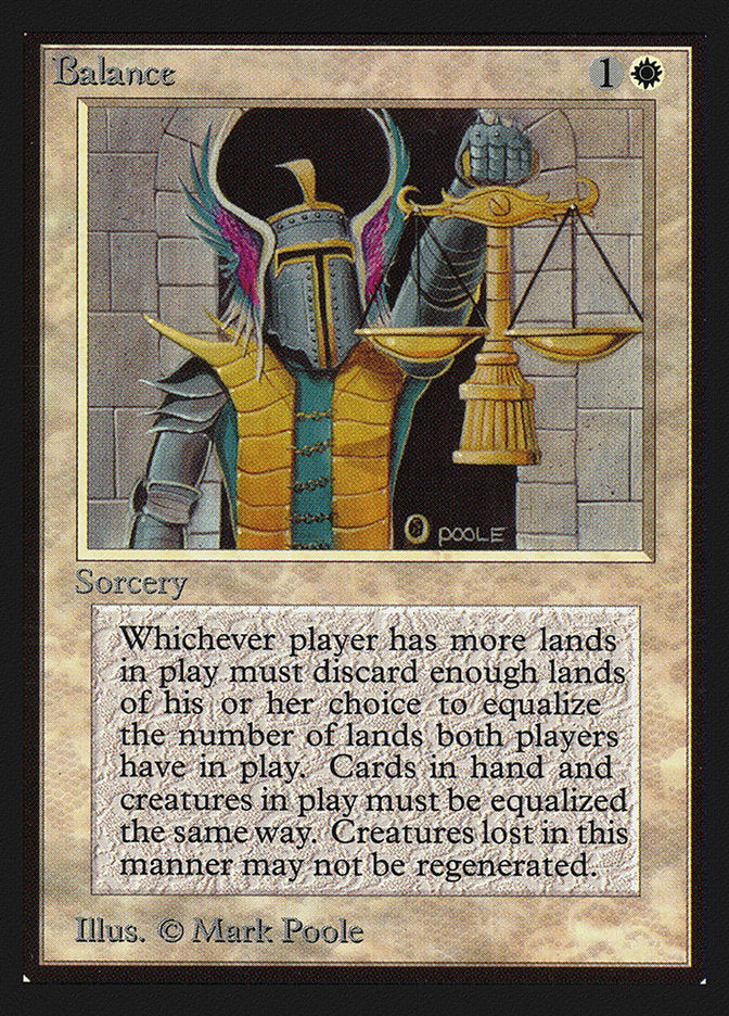 Balance – Rare Magic: The Gathering card from Collectors' Edition (#3)