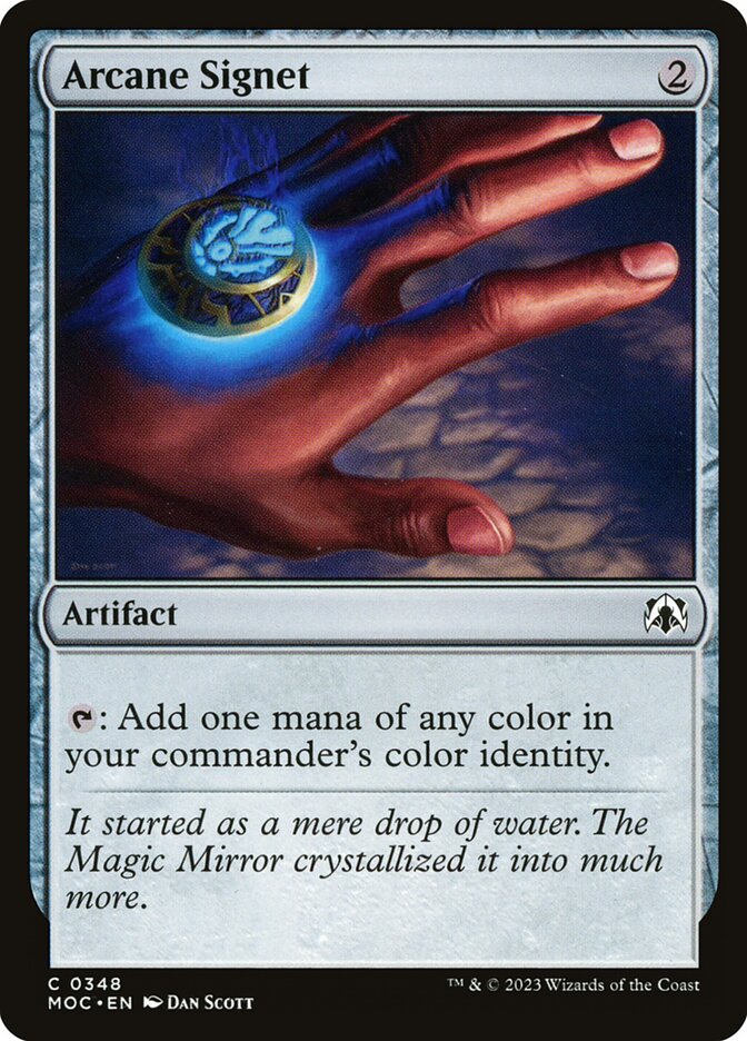 Arcane Signet – Common Magic: The Gathering card from March of the Machine Commander (#348)
