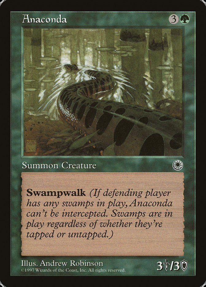 Anaconda – Uncommon Magic: The Gathering card from Portal (#158†)