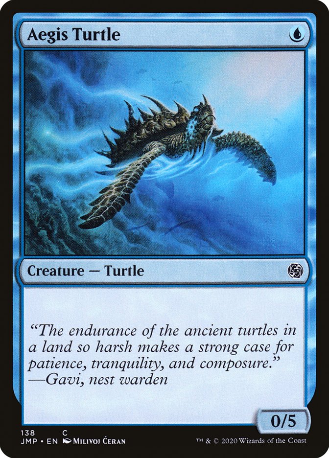 Aegis Turtle – Common Magic: The Gathering card from Jumpstart (#138)