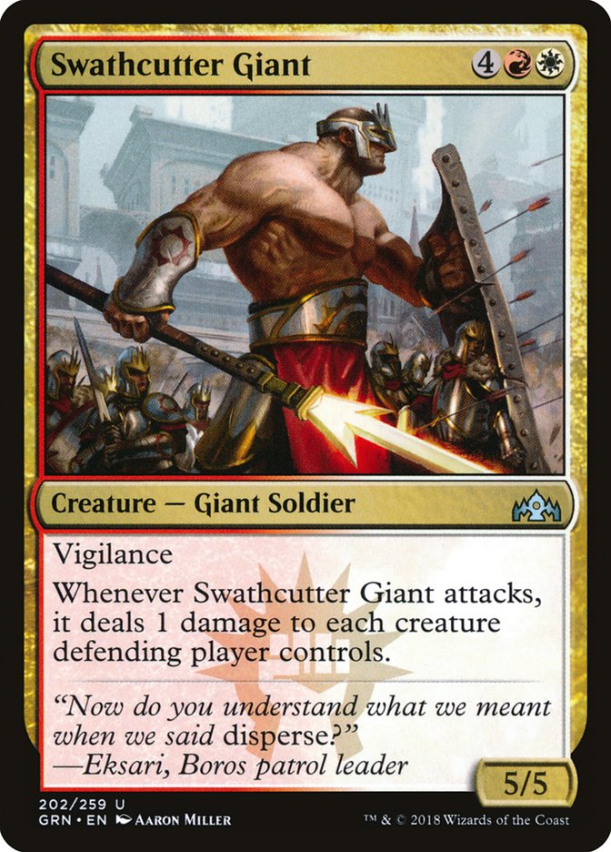 Swathcutter Giant – Uncommon Magic: The Gathering card from Guilds of Ravnica (#202)