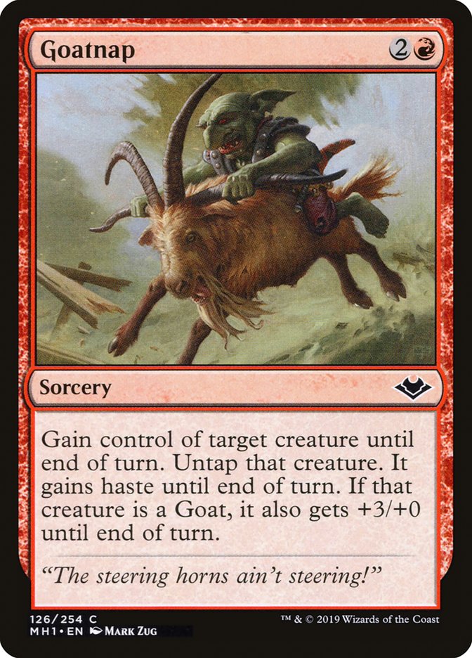 Goatnap – Common Magic: The Gathering card from Modern Horizons (#126)