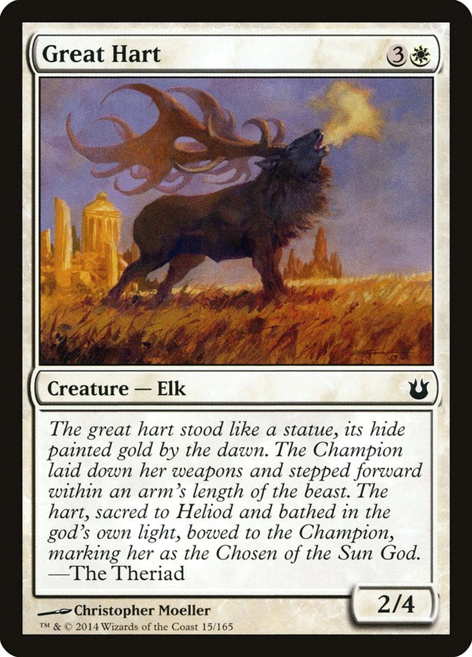 Great Hart – Common Magic: The Gathering card from Born of the Gods (#15)