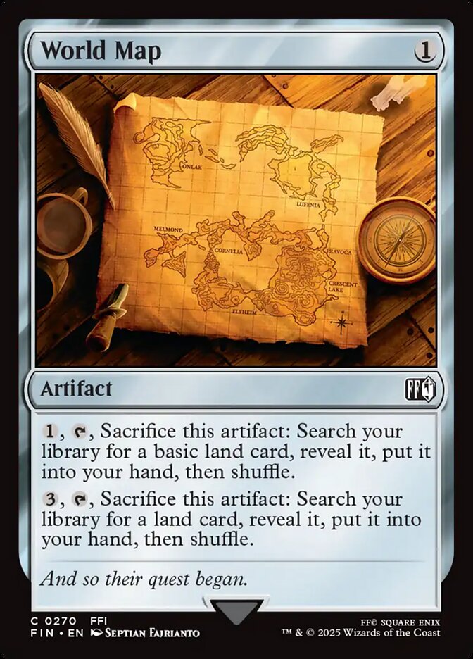 World Map – Common Magic: The Gathering card from Final Fantasy (#270)