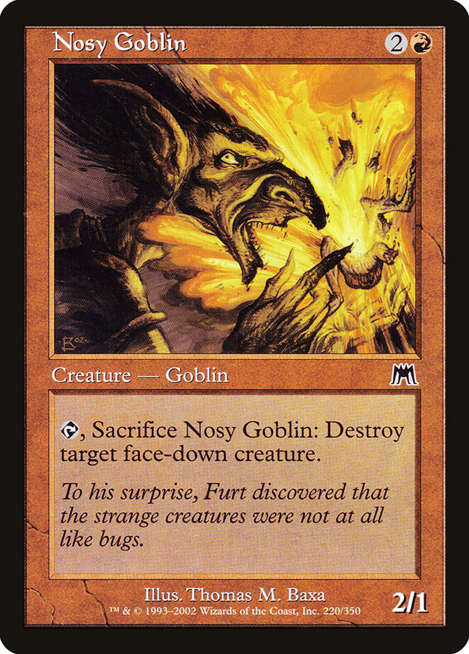 Nosy Goblin – Common Magic: The Gathering card from Onslaught (#220)