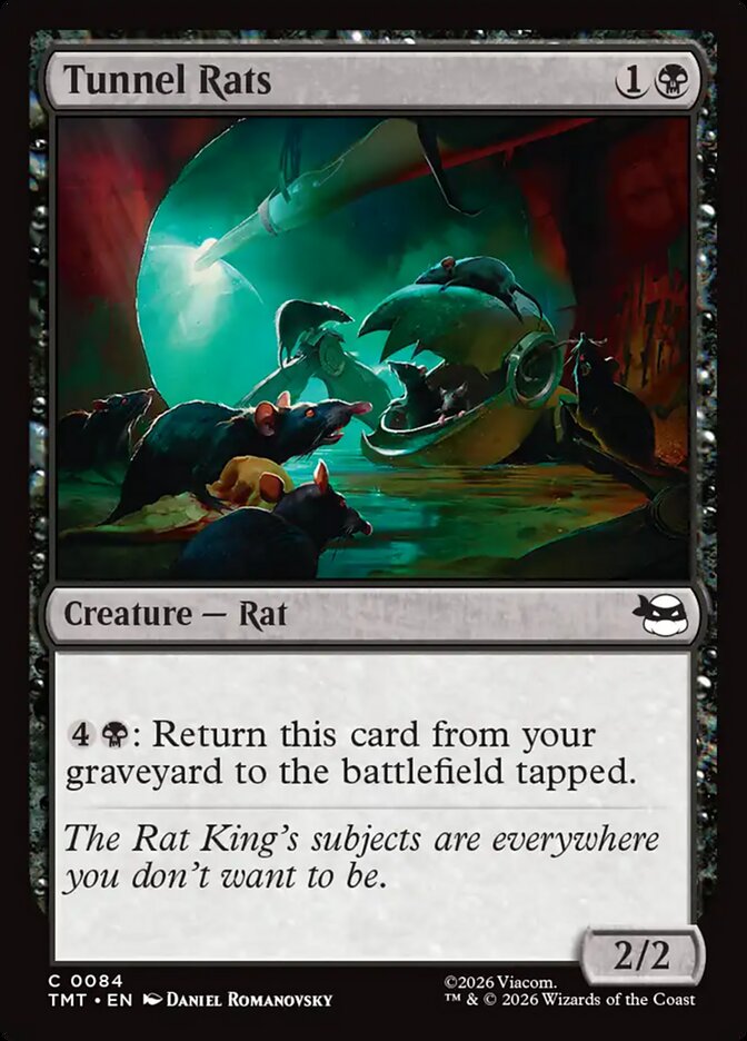 Tunnel Rats – Common Magic: The Gathering card from Teenage Mutant Ninja Turtles (#84)
