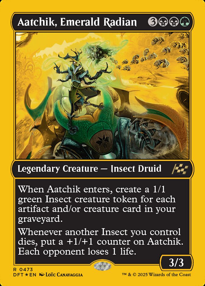 Aatchik, Emerald Radian – Rare Magic: The Gathering card from Aetherdrift (#473)