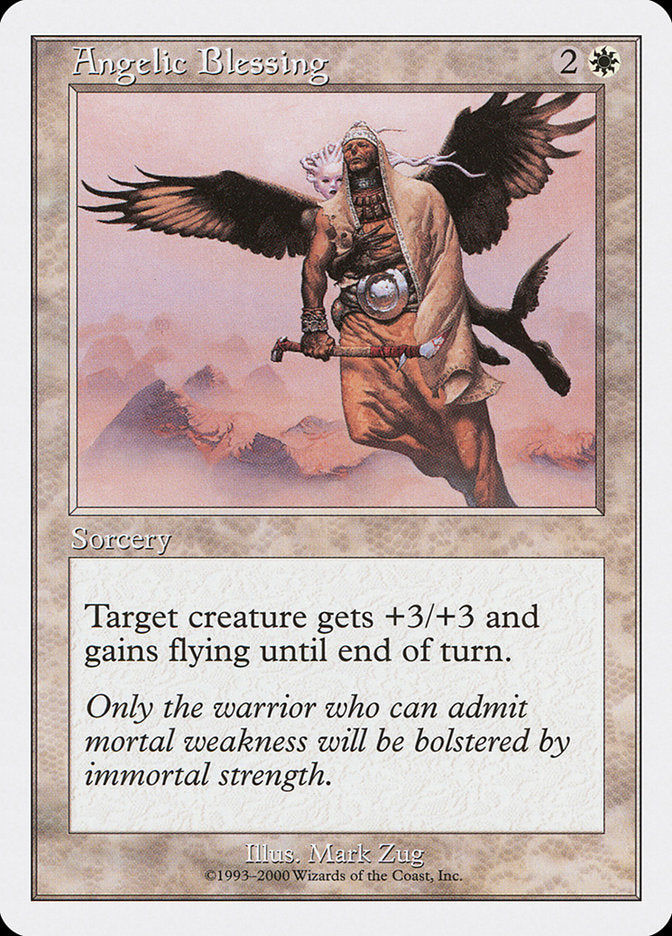 Angelic Blessing – Common Magic: The Gathering card from Starter 2000 (#1)