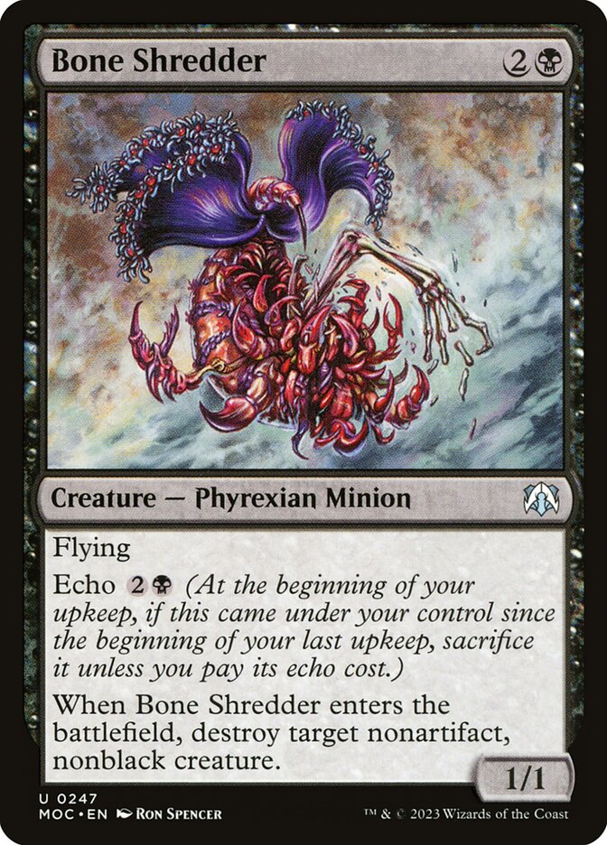 Bone Shredder – Uncommon Magic: The Gathering card from March of the Machine Commander (#247)