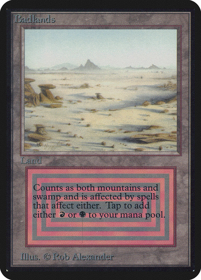Badlands – Rare Magic: The Gathering card from Limited Edition Alpha (#277)