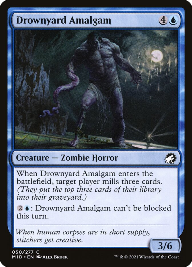Drownyard Amalgam – Common Magic: The Gathering card from Innistrad: Midnight Hunt (#50)