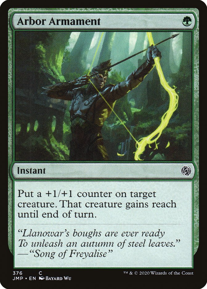 Arbor Armament – Common Magic: The Gathering card from Jumpstart (#376)