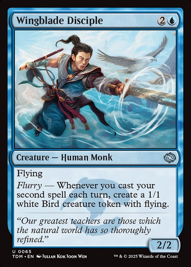 Wingblade Disciple – Uncommon Magic: The Gathering card from Tarkir: Dragonstorm (#65)