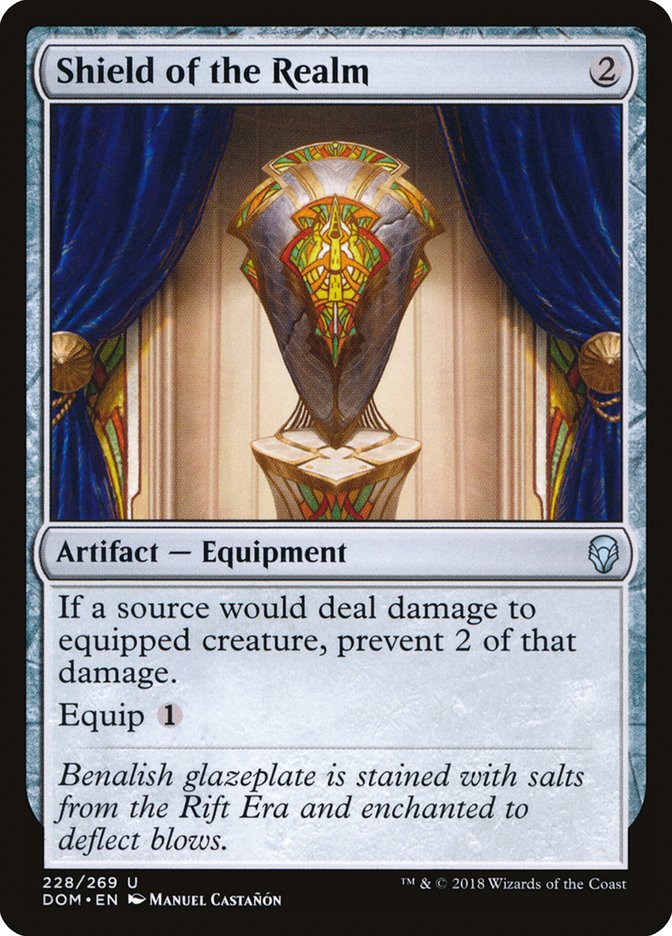 Shield of the Realm – Uncommon Magic: The Gathering card from Dominaria (#228)