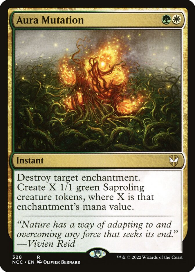 Aura Mutation – Rare Magic: The Gathering card from New Capenna Commander (#328)