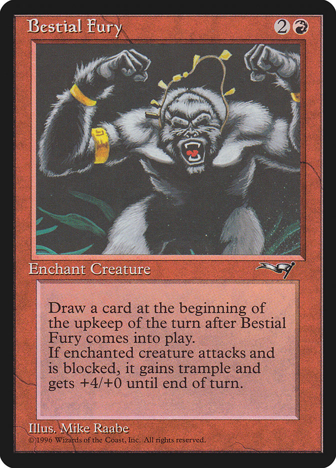 Bestial Fury – Common Magic: The Gathering card from Alliances (#67b)