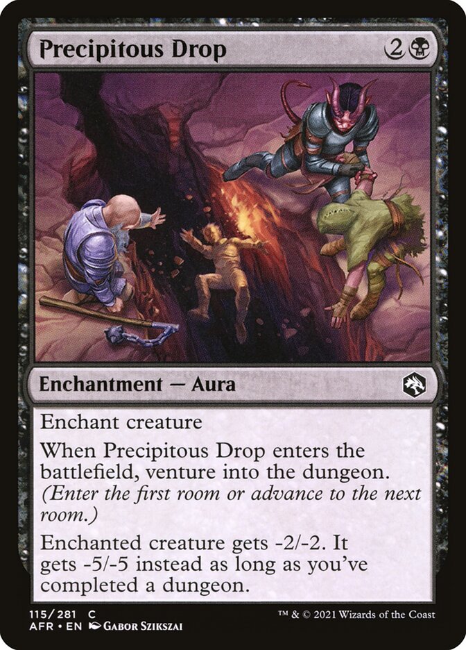 Precipitous Drop – Common Magic: The Gathering card from Adventures in the Forgotten Realms (#115)