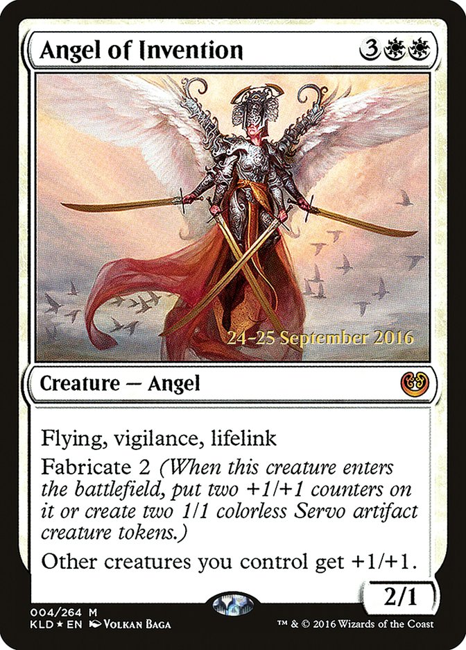 Angel of Invention – Mythic Magic: The Gathering card from Kaladesh Promos (#4s)