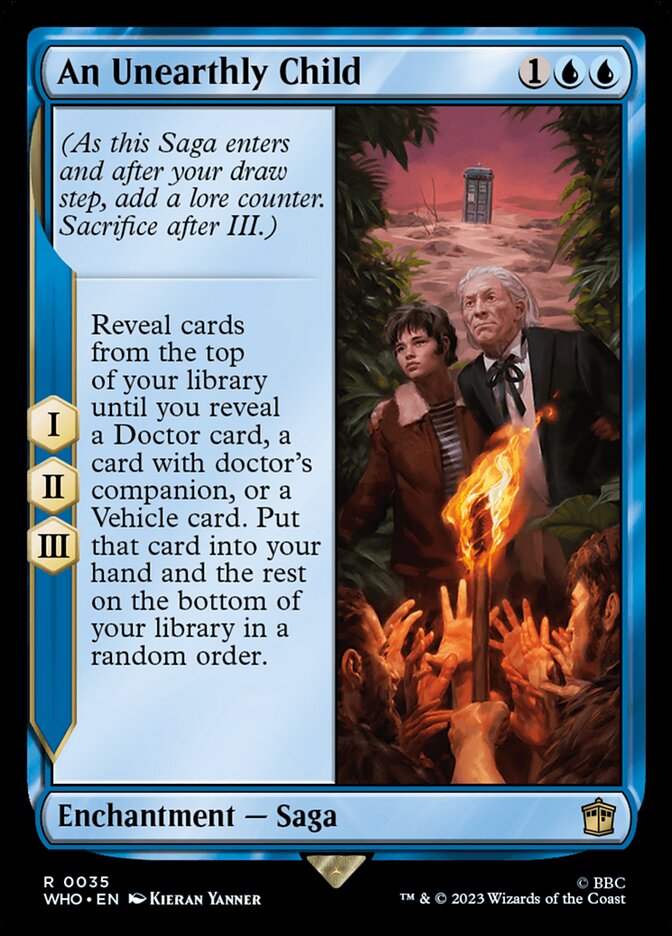 An Unearthly Child – Rare Magic: The Gathering card from Doctor Who (#35)