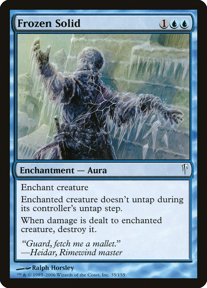 Frozen Solid – Common Magic: The Gathering card from Coldsnap (#35)