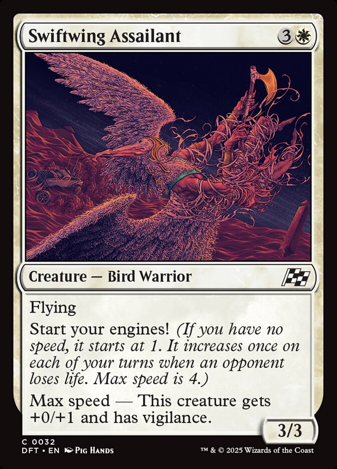 Swiftwing Assailant – Common Magic: The Gathering card from Aetherdrift (#32)