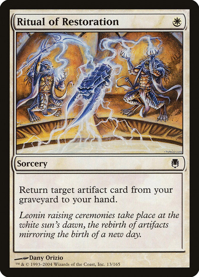 Ritual of Restoration – Common Magic: The Gathering card from Darksteel (#13)