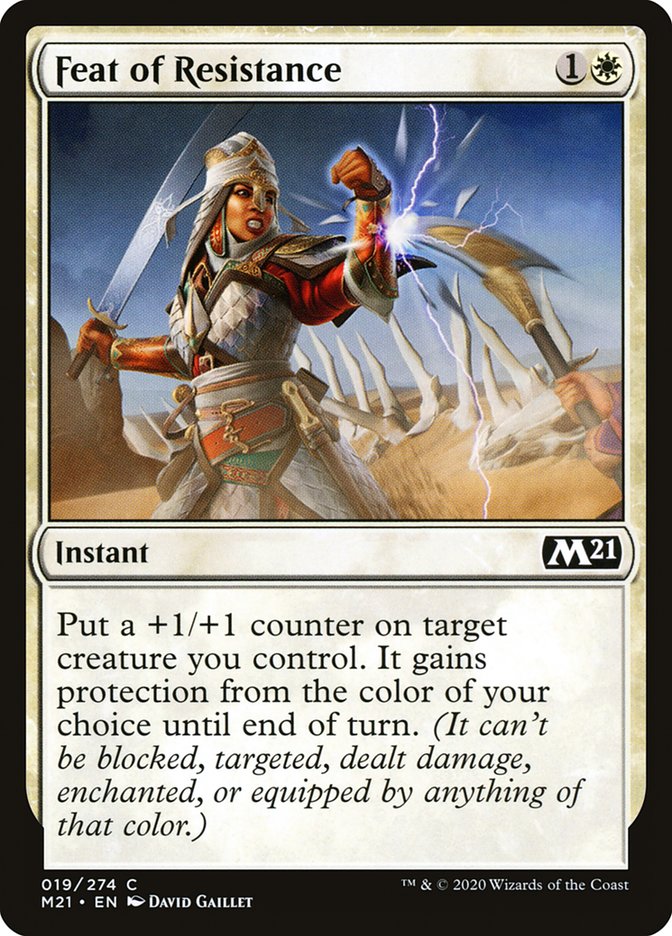 Feat of Resistance – Common Magic: The Gathering card from Core Set 2021 (#19)
