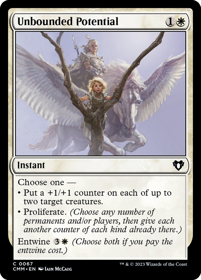Unbounded Potential – Common Magic: The Gathering card from Commander Masters (#67)