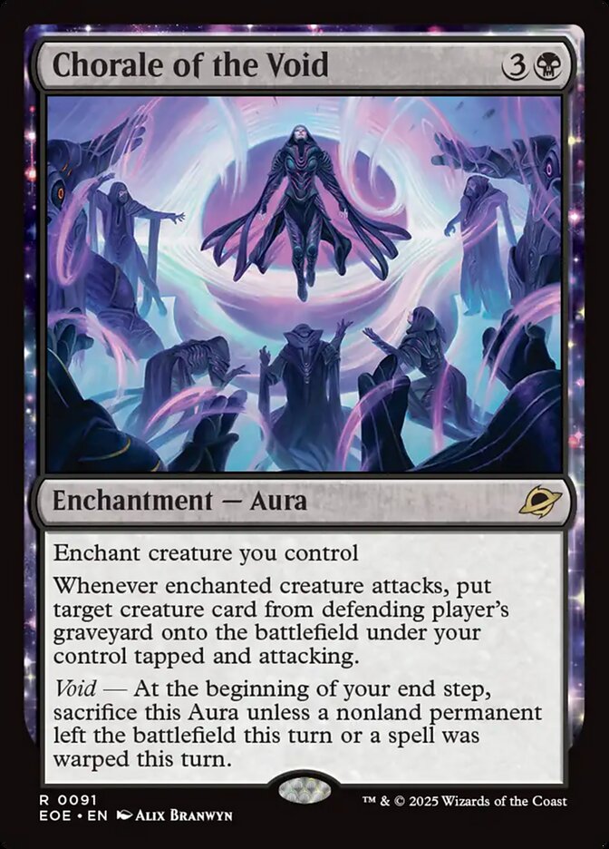 Chorale of the Void – Rare Magic: The Gathering card from Edge of Eternities (#91)