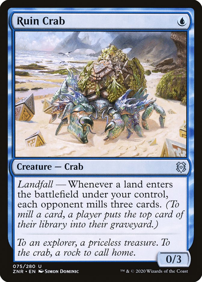 Ruin Crab – Uncommon Magic: The Gathering card from Zendikar Rising (#75)