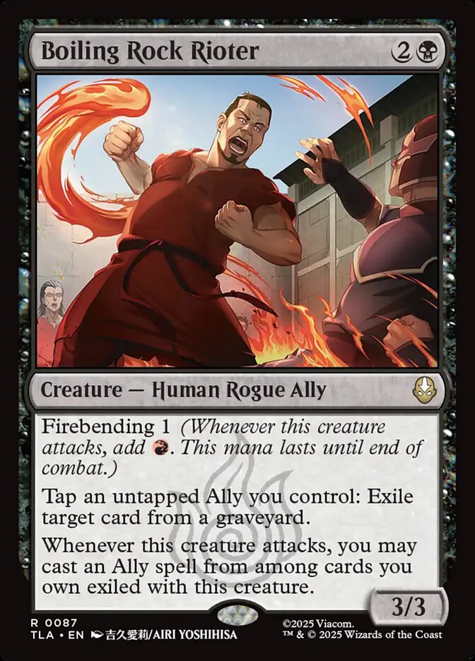 Boiling Rock Rioter – Rare Magic: The Gathering card from Avatar: The Last Airbender (#87)