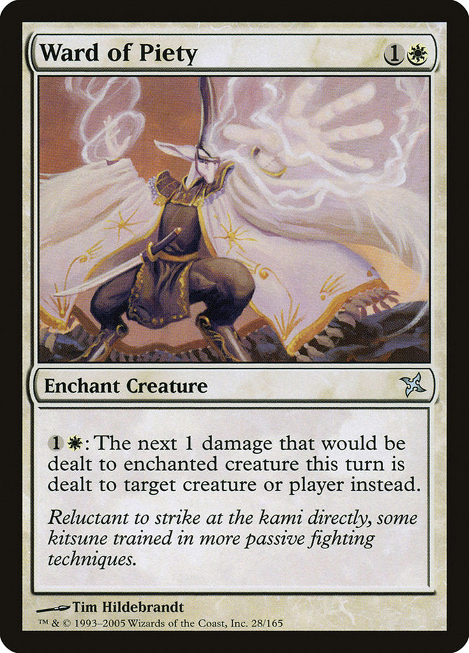 Ward of Piety – Uncommon Magic: The Gathering card from Betrayers of Kamigawa (#28)