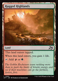 Rugged Highlands – Common Magic: The Gathering card from Aetherdrift (#262)