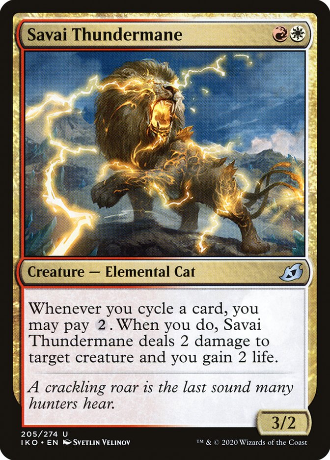 Savai Thundermane – Uncommon Magic: The Gathering card from Ikoria: Lair of Behemoths (#205)
