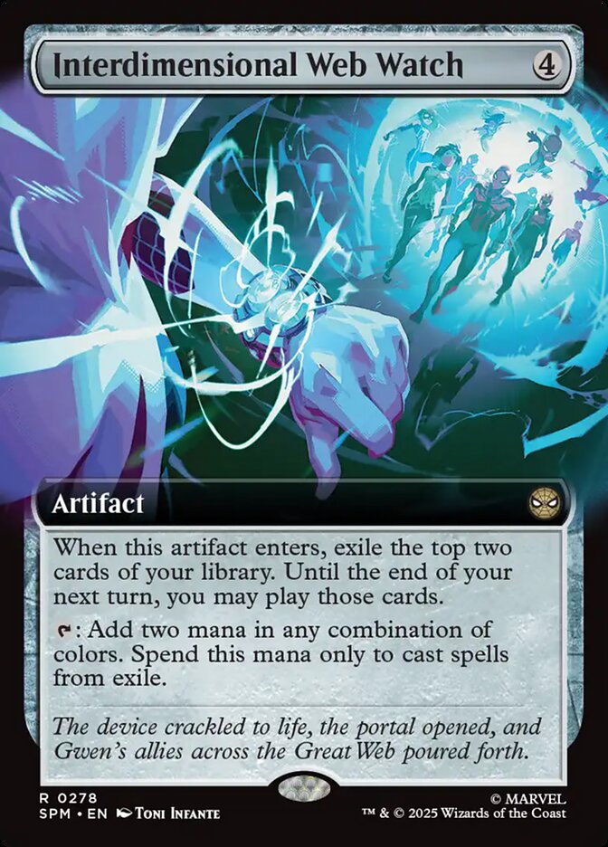 Interdimensional Web Watch – Rare Magic: The Gathering card from Marvel's Spider-Man (#278)