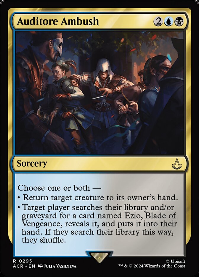 Auditore Ambush – Rare Magic: The Gathering card from Assassin's Creed (#295)