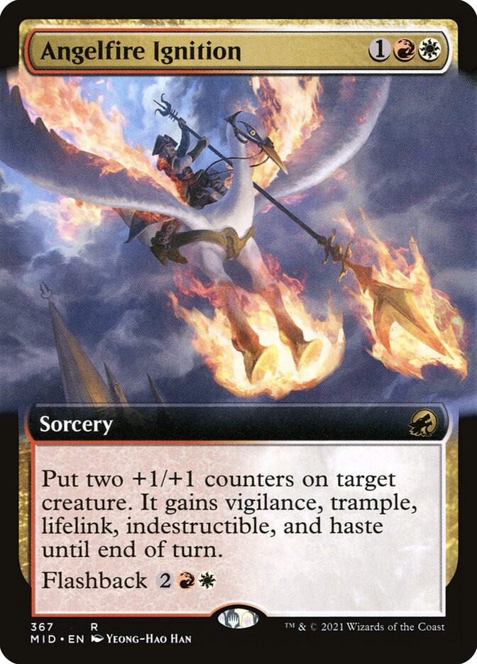Angelfire Ignition – Rare Magic: The Gathering card from Innistrad: Midnight Hunt (#367)