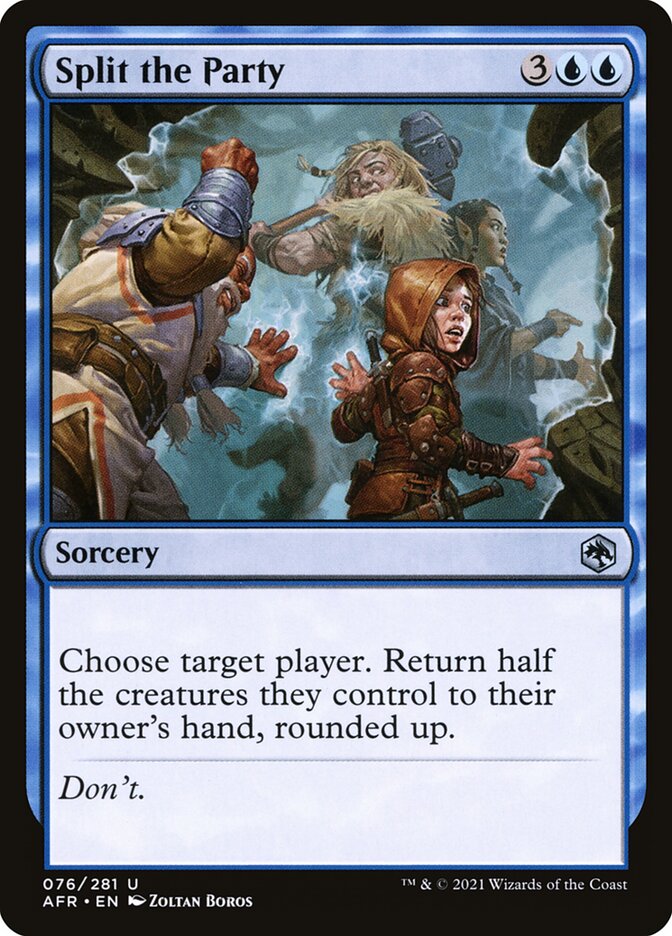 Split the Party – Uncommon Magic: The Gathering card from Adventures in the Forgotten Realms (#76)