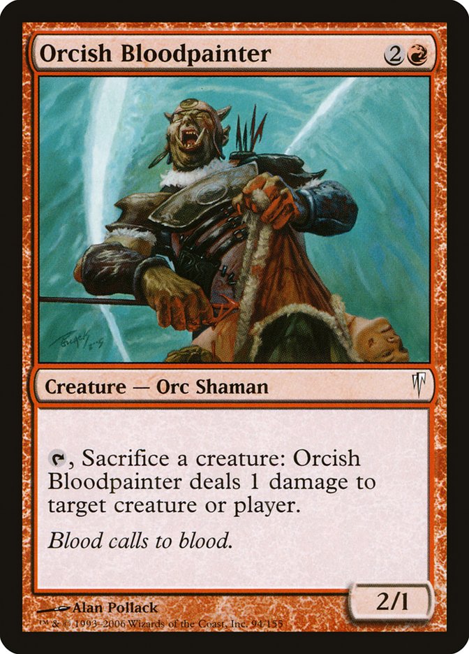 Orcish Bloodpainter – Common Magic: The Gathering card from Coldsnap (#94)