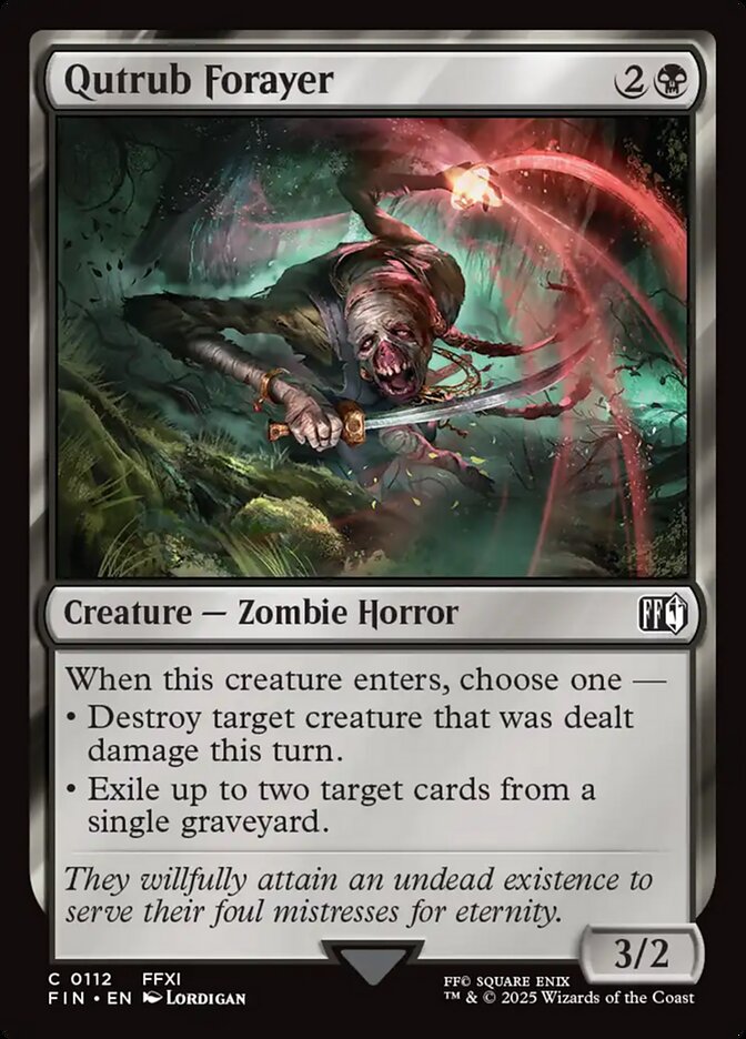 Qutrub Forayer – Common Magic: The Gathering card from Final Fantasy (#112)