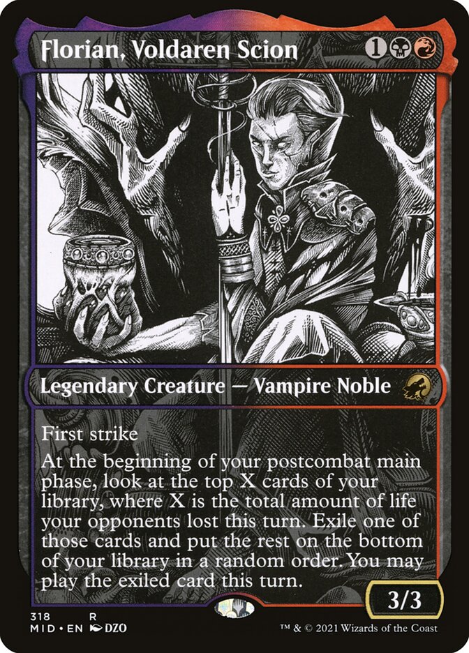 Florian, Voldaren Scion – Rare Magic: The Gathering card from Innistrad: Midnight Hunt (#318)