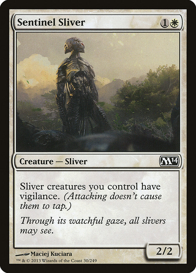 Sentinel Sliver – Common Magic: The Gathering card from Magic 2014 (#30)