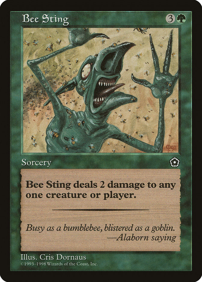 Bee Sting – Uncommon Magic: The Gathering card from Portal Second Age (#124)