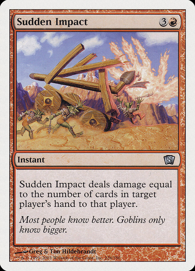 Sudden Impact – Uncommon Magic: The Gathering card from Eighth Edition (#226)