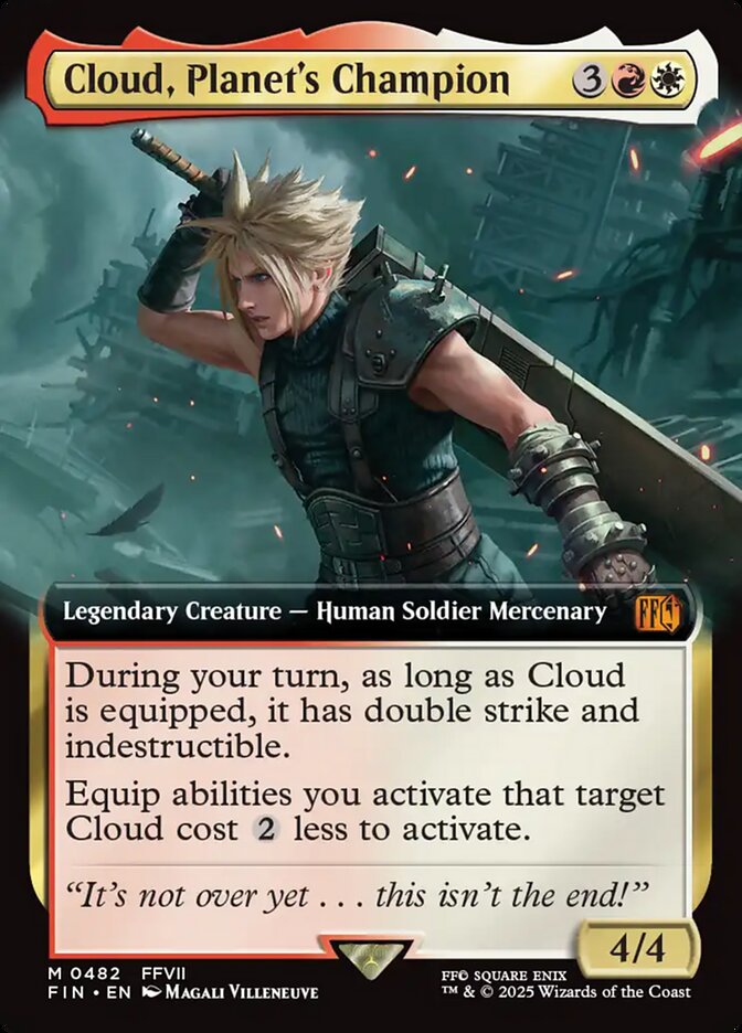 Cloud, Planet's Champion – Mythic Magic: The Gathering card from Final Fantasy (#482)