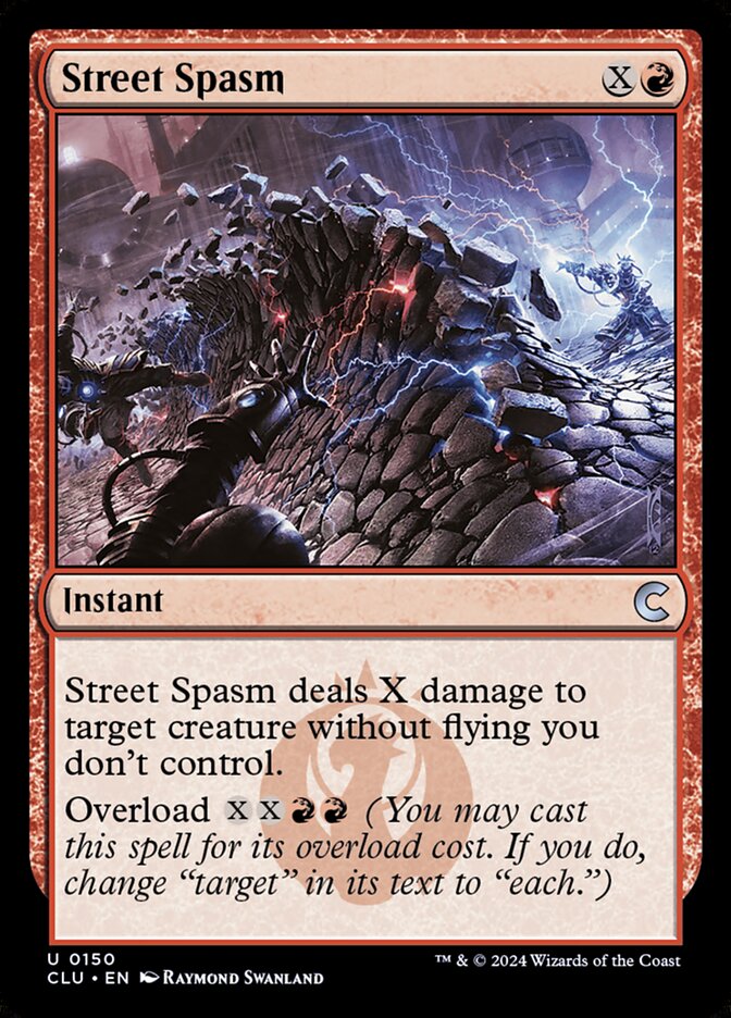 Street Spasm – Uncommon Magic: The Gathering card from Ravnica: Clue Edition (#150)