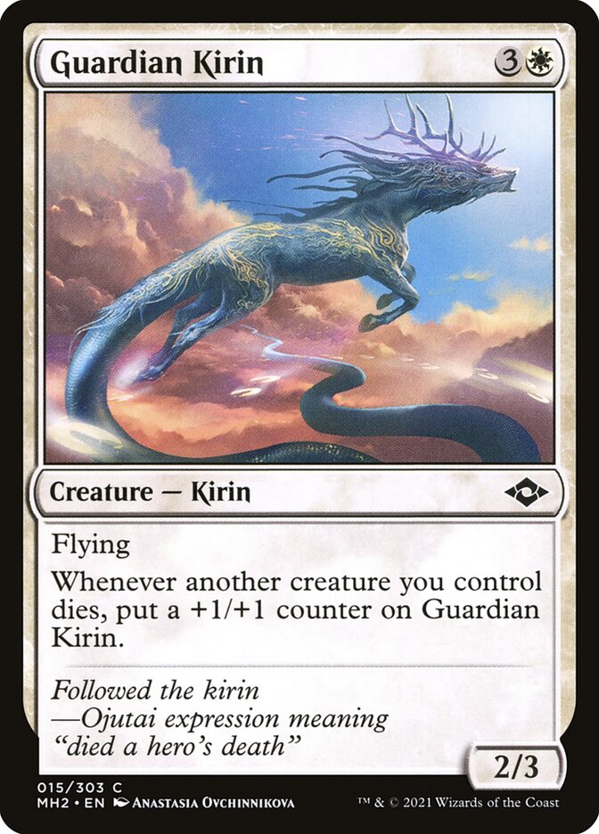 Guardian Kirin – Common Magic: The Gathering card from Modern Horizons 2 (#15)