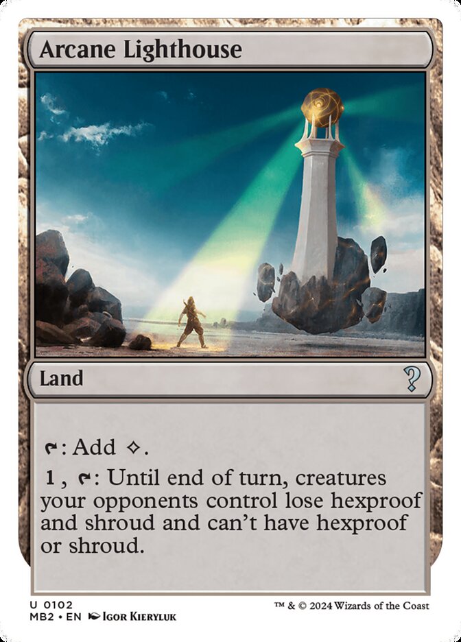 Arcane Lighthouse – Uncommon Magic: The Gathering card from Mystery Booster 2 (#102)