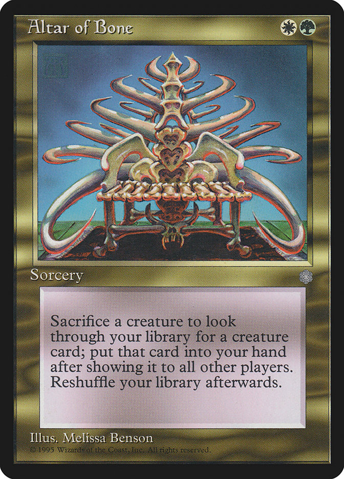 Altar of Bone – Rare Magic: The Gathering card from Ice Age (#281)