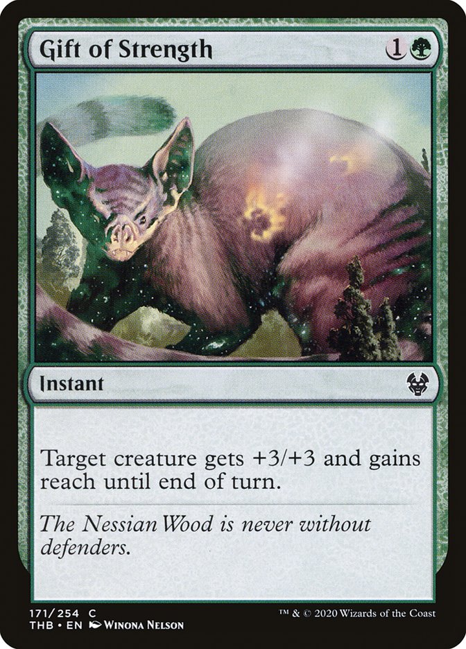 Gift of Strength – Common Magic: The Gathering card from Theros Beyond Death (#171)